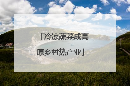 冷凉蔬菜成高原乡村热产业