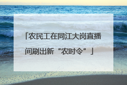 农民工在同江大岗直播间刷出新“农时令”