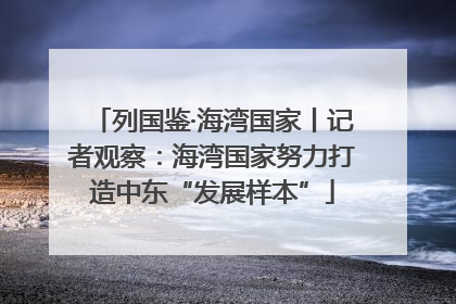 列国鉴·海湾国家丨记者观察：海湾国家努力打造中东“发展样本”