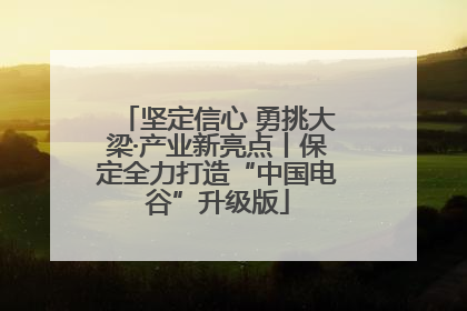 坚定信心 勇挑大梁·产业新亮点丨保定全力打造“中国电谷”升级版