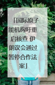 国际原子能机构吁重启核查 伊朗议会通过暂停合作法案