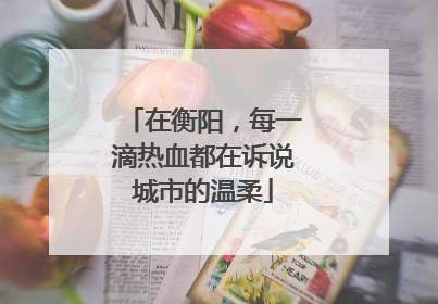 在衡阳，每一滴热血都在诉说城市的温柔
