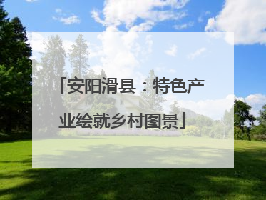 安阳滑县：特色产业绘就乡村图景