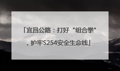 宜昌公路：打好“组合拳”，护牢S254安全生命线