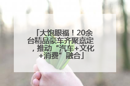 大饱眼福！20余台精品豪车齐聚嘉定，推动“汽车+文化+消费”融合