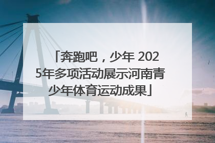 奔跑吧，少年 2025年多项活动展示河南青少年体育运动成果