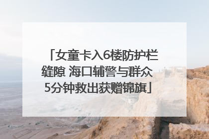 女童卡入6楼防护栏缝隙 海口辅警与群众5分钟救出获赠锦旗