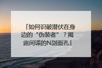 如何识破潜伏在身边的“伪装者”？揭露间谍的N副面孔