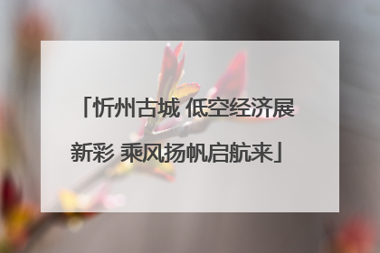 忻州古城 低空经济展新彩 乘风扬帆启航来