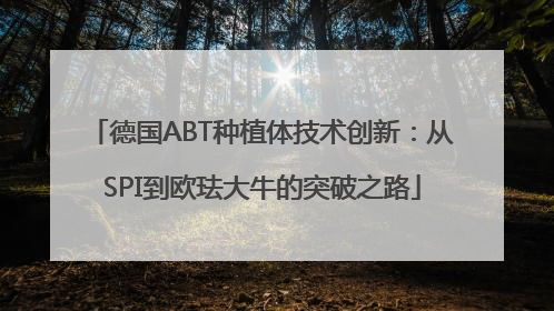 德国ABT种植体技术创新：从SPI到欧珐大牛的突破之路
