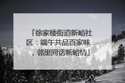 徐家楼街道新峪社区：端午共品百家味，邻里同话新峪情