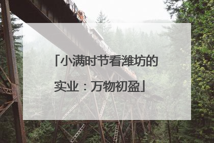 小满时节看潍坊的实业：万物初盈