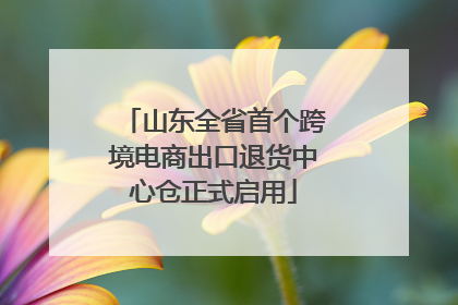 山东全省首个跨境电商出口退货中心仓正式启用