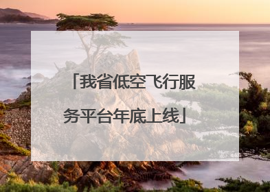 我省低空飞行服务平台年底上线