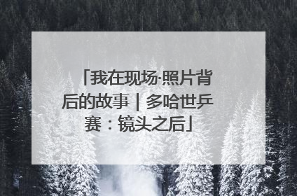 我在现场·照片背后的故事｜多哈世乒赛：镜头之后