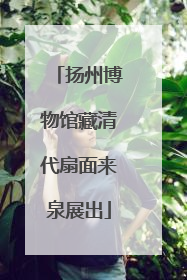 扬州博物馆藏清代扇面来泉展出