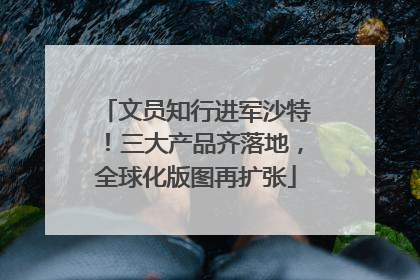 文员知行进军沙特！三大产品齐落地，全球化版图再扩张