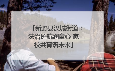 新野县汉城街道：法治护航润童心 家校共育筑未来