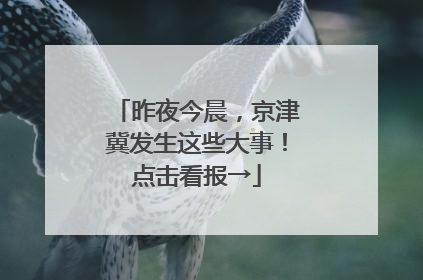 昨夜今晨，京津冀发生这些大事！点击看报→