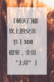 朝天门梯坎上的父亲节丨308寝室，全员“上岸”