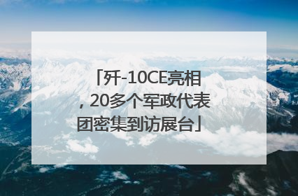 歼-10CE亮相，20多个军政代表团密集到访展台