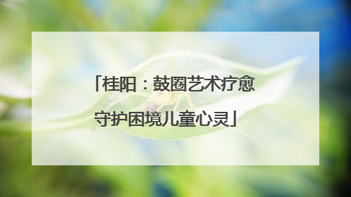 桂阳：鼓圈艺术疗愈守护困境儿童心灵