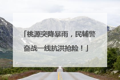 桃源突降暴雨，民辅警奋战一线抗洪抢险！