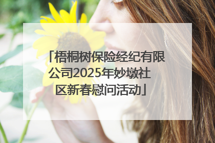 梧桐树保险经纪有限公司2025年妙墩社区新春慰问活动