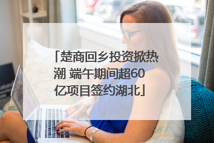 楚商回乡投资掀热潮 端午期间超60亿项目签约湖北