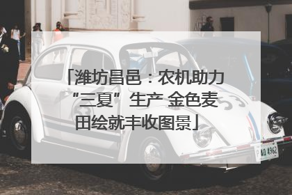 潍坊昌邑：农机助力“三夏”生产 金色麦田绘就丰收图景