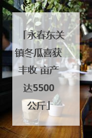 永春东关镇冬瓜喜获丰收 亩产达5500公斤