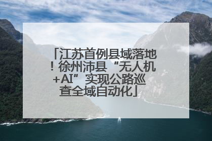 江苏首例县域落地！徐州沛县“无人机+AI”实现公路巡查全域自动化