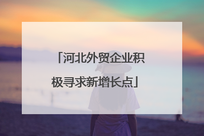 河北外贸企业积极寻求新增长点