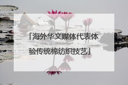 海外华文媒体代表体验传统棉纺织技艺