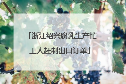 浙江绍兴腐乳生产忙 工人赶制出口订单