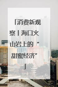 消费新观察丨海口火山岩上的“甜蜜经济”