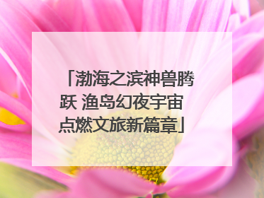 渤海之滨神兽腾跃 渔岛幻夜宇宙点燃文旅新篇章