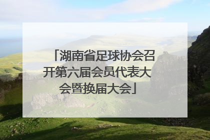 湖南省足球协会召开第六届会员代表大会暨换届大会