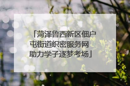 菏泽鲁西新区佃户屯街道织密服务网 助力学子逐梦考场