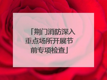 荆门消防深入重点场所开展节前专项检查