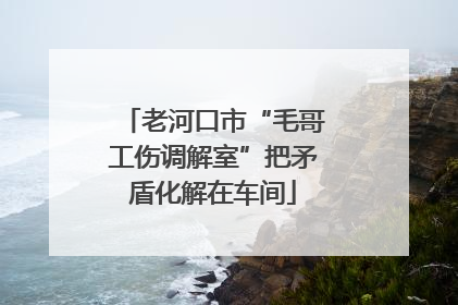老河口市“毛哥工伤调解室”把矛盾化解在车间