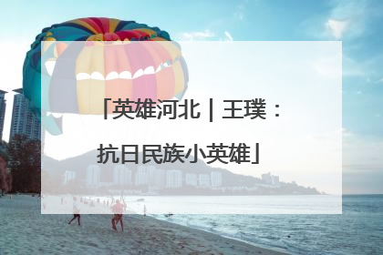 英雄河北｜王璞：抗日民族小英雄