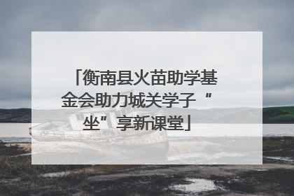 衡南县火苗助学基金会助力城关学子“坐”享新课堂