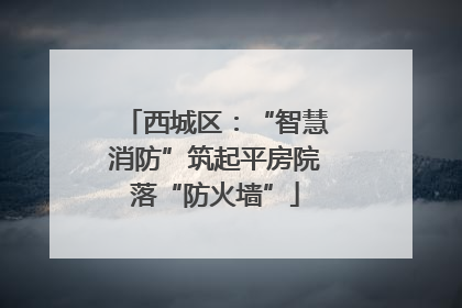 西城区：“智慧消防”筑起平房院落“防火墙”