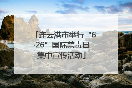 连云港市举行“6·26”国际禁毒日集中宣传活动