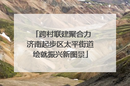 跨村联建聚合力 济南起步区太平街道绘就振兴新图景