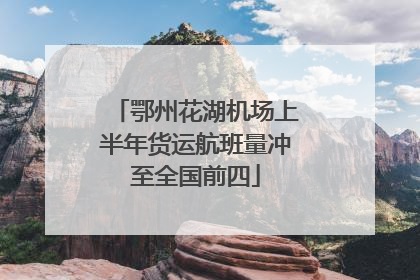 鄂州花湖机场上半年货运航班量冲至全国前四