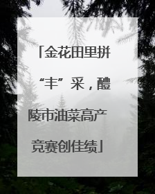 金花田里拼“丰”采，醴陵市油菜高产竞赛创佳绩