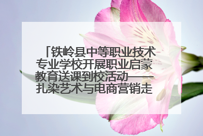 铁岭县中等职业技术专业学校开展职业启蒙教育送课到校活动——扎染艺术与电商营销走进熊官屯镇中心小学