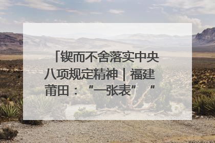 锲而不舍落实中央八项规定精神｜福建莆田：“一张表”“一张图”为基层减轻“数字负担”